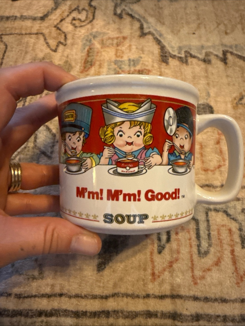 Campbell Soup Co. "M'm! M'm! Good!" Advertising Mug, White/Red, 1993